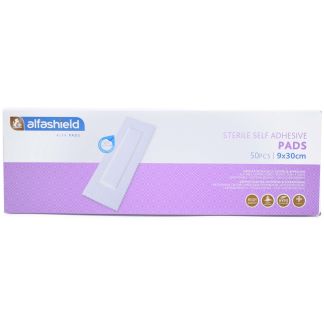 Karabinis Medical Alfashield Αποστειρωμένο Αυτοκόλλητο Επίθεμα 9cm x 30cm 50 τμχ
