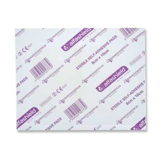 Karabinis Medical Alfashield Αποστειρωμένο Αυτοκόλλητο Επίθεμα 8cm x 10cm 1 τμχ