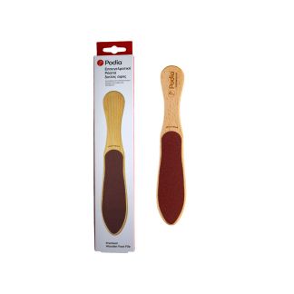 Podia Premium Wooden Foot File Επαγγελματική Ράσπα Διπλής Όψης 1 τμχ