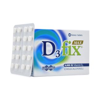 Uni-Pharma D3 Fix Max 4000iu 60 δισκία 