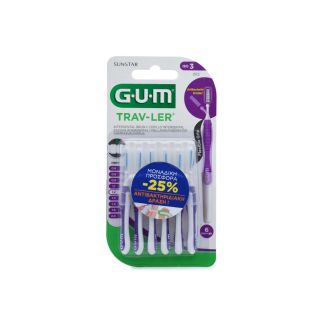 Sunstar Gum Trav-Ler 1512 Μεσοδόντια Βουρτσάκια 1.2mm 6 τμχ