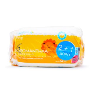 Helenvita Μωρομάντηλα με Χαμομήλι  3 x 64 τμχ