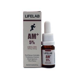 Lifelab AM+ CBD 250mg & CBG 250mg 10ml