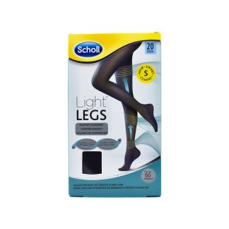 Scholl Light Legs 20 Den Καλσόν Διαβαθμισμένης Συμπίεσης Black Small 1 τμχ