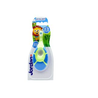 Jordan Βρεφική Οδοντόβουρτσα Μπλε - Λαχανί Step 0-2 years 7038513866304