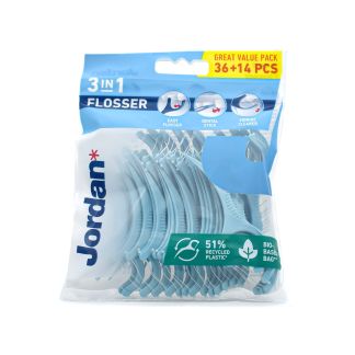 Jordan 3in1 Flosser 36 τμχ & 14 τμχ Δώρο