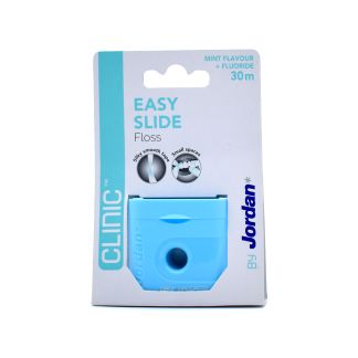 Jordan Clinic Easy Slide Floss Οδοντικό Νήμα Mint 30m