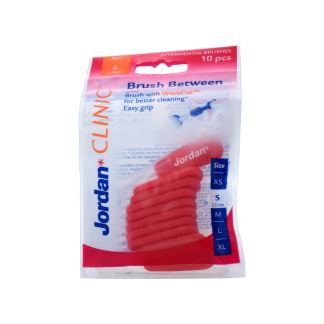 Jordan Clinic Brush Between Μεσοδόντια Βουρτσάκια Κόκκινο 0.5mm 10 τμχ