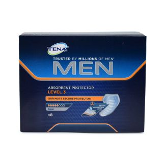 Tena Men Absorbent Protector Level 3 Ανδρικά Επιθέματα Μέτριας έως Βαριάς Ακράτειας Super 8 τμχ