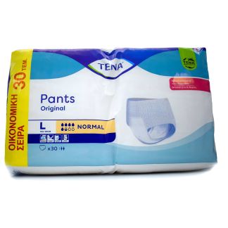 Tena Pants Original Normal Προστατευτικά Εσώρουχα Ακράτειας Large 30 τμχ