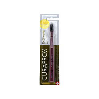 Curaprox Οδοντόβουρτσα CS 12460 Velvet Μπορντό Γκρι 7612412428964