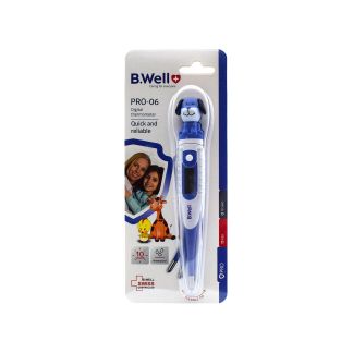 B.Well PRO-06 Flex Ψηφιακό Θερμόμετρο Μπλέ Σκυλάκι 1 τμχ