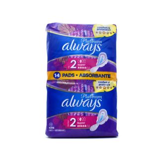 Always Platinum Ultra Size 2 Super 14 σερβιέτες 