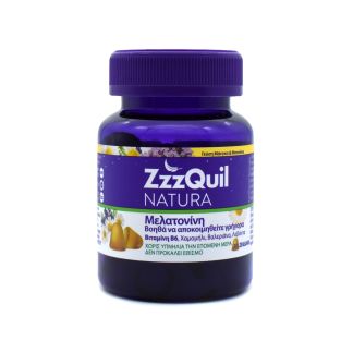 ZzzQuil Natura Mango & Banana με Μελατονίνη 30 ζελεδάκια