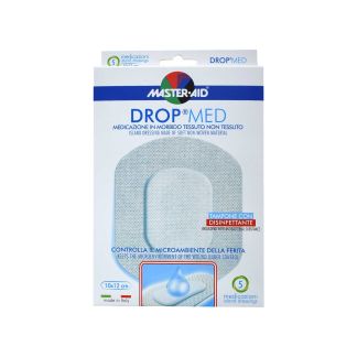 Master Aid Drop Med Αυτοκόλλητες Γάζες 10x12cm 5 τμχ