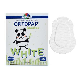 Master Aid Ortopad Bamboo White Regular Οφθαλμικά Επιθέματα για Παιδιά 8,5×5,9cm 50 τμχ