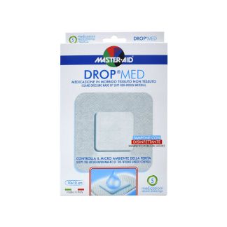Master Aid Drop Med Αυτοκόλλητες Γάζες 10x10cm 5 τμχ