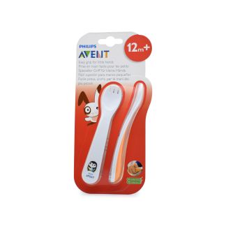 Philips Avent Κουτάλι & Πιρούνι 12m+ SCF712/00 2τμχ