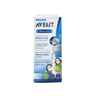 Philips Avent Anti-Colic Μπιμπερό κατά των Κολικών από τον 1ο μήνα Πιγκουίνος 260ml SCF821/13