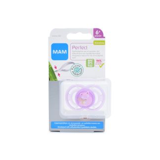 MAM ΠΙΠΙΛΑ  (6+ μινών) 220S Perfect (Σ) 1τμχ Ανοιχτό Μοβ Αλεπούδες (9001616908415)
