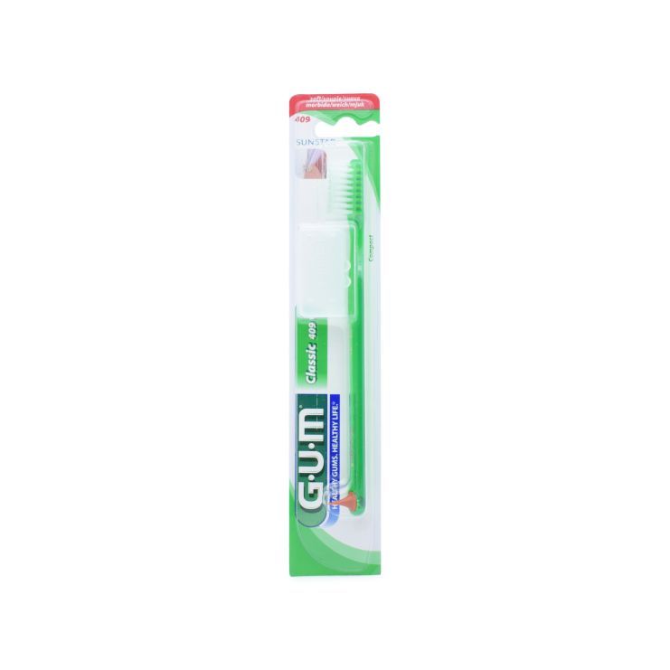 Sunstar Gum Οδοντόβουρτσα 409 Classic Πράσινη 070942004091 1 τμχ
