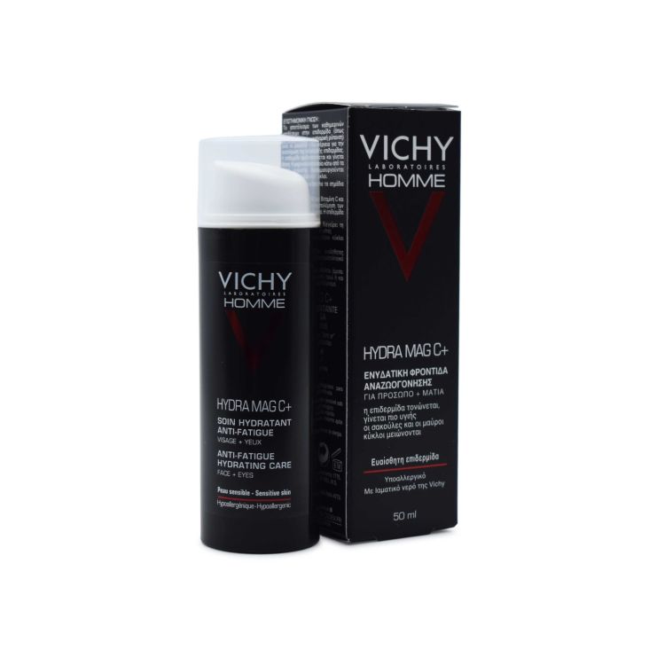 Vichy Homme Hydra Mag C+ Ενυδατική Κρέμα Για Πρόσωπο Και Μάτια 50ml