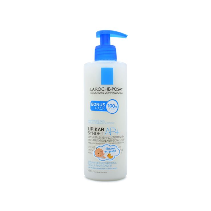 La Roche Posay Lipikar Syndet AP+ Cream Αφρόλουτρο για Ατοπική Δερματίτιδα 400 ml