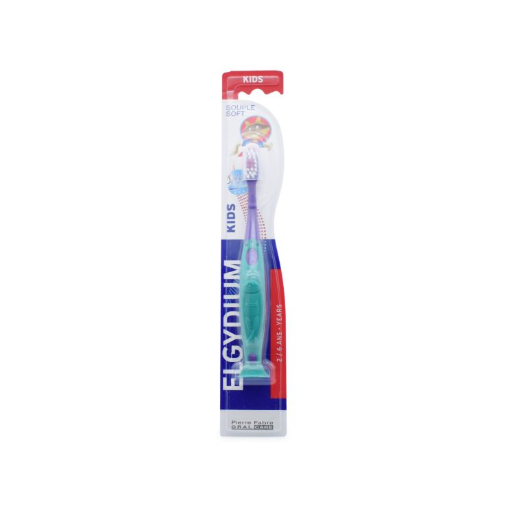 Elgydium Οδοντόβουρτσα Kids Souple Soft 2-6 years Μωβ 1 τμχ 3577056001444
