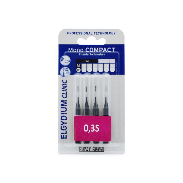 Elgydium Mono Compact 0.35 Μαύρο 4 τμχ