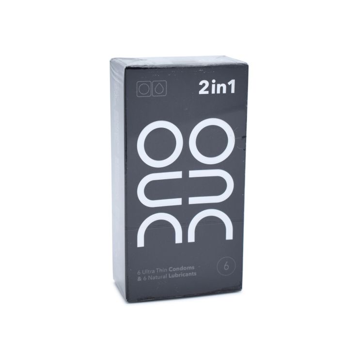 Duo 2σε1 6 Προφυλακτικά & 6 Φακελάκια Duo Gel 2ml 