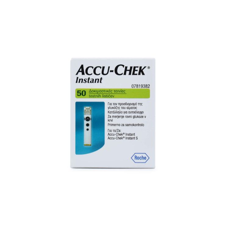 Roche Accu-Chek Instant Ταινίες Μέτρησης Σακχάρου 50 τμχ