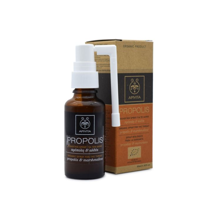 Apivita Propolis Βιολογικό Spray με Αλθέα & Πρόπολη για το Λαιμό 30ml