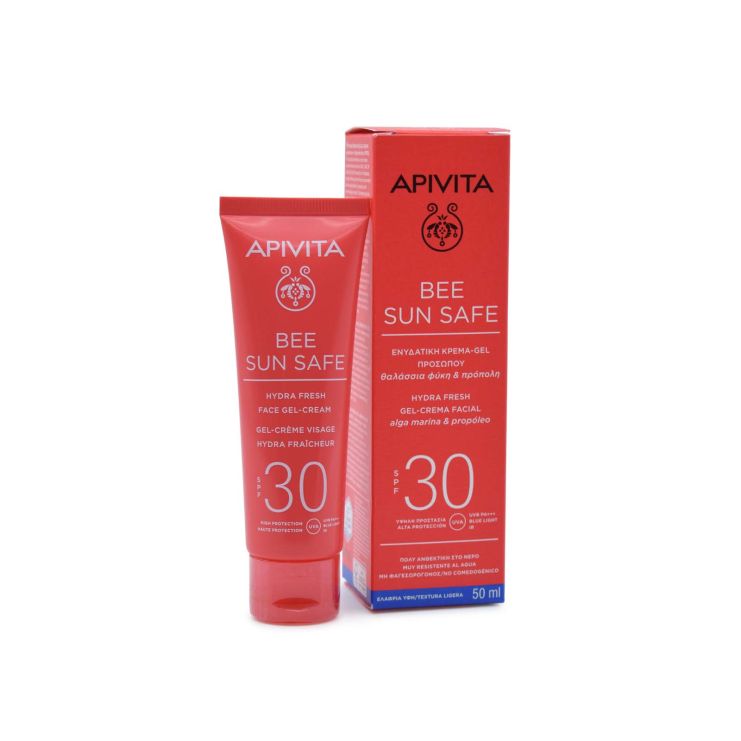 Apivita Bee Sun Safe Hydra Ενυδατική Κρέμα-Gel Προσώπου SPF30 50ml