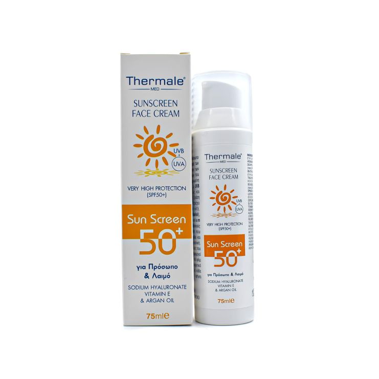 Thermale Med Αντηλιακή Κρέμα για Πρόσωπο και Λαιμό SPF 50+ 75ml