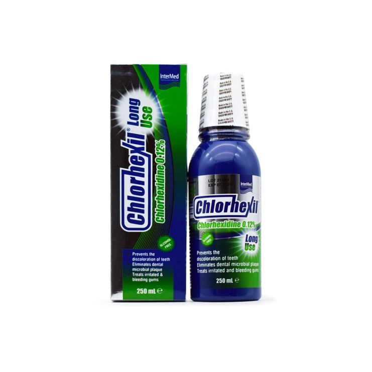 Intermed Chlorhexil 0.12% Long Use Mouthwash Στοματικό Διάλυμα κατά της Πλάκας 250ml