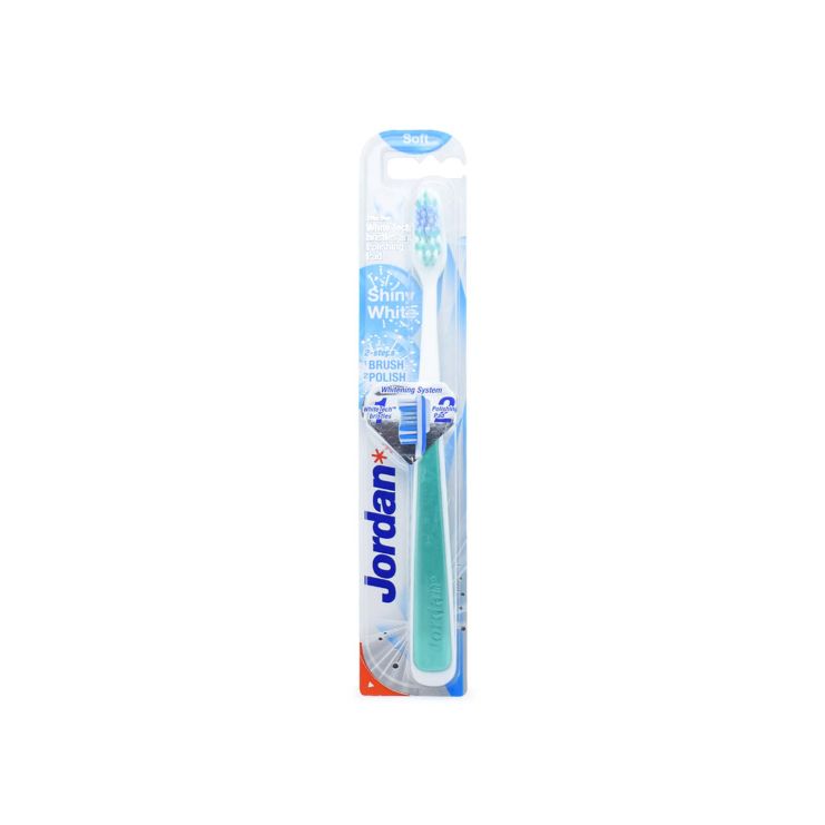 Jordan Οδοντόβουρτσα Shiny White Soft Πράσινη 7038516170200