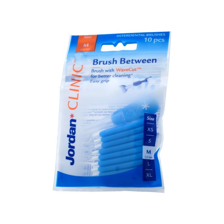 Jordan Clinic Brush Between Μεσοδόντια Βουρτσάκια Μπλέ 0,6mm 10 pcs 