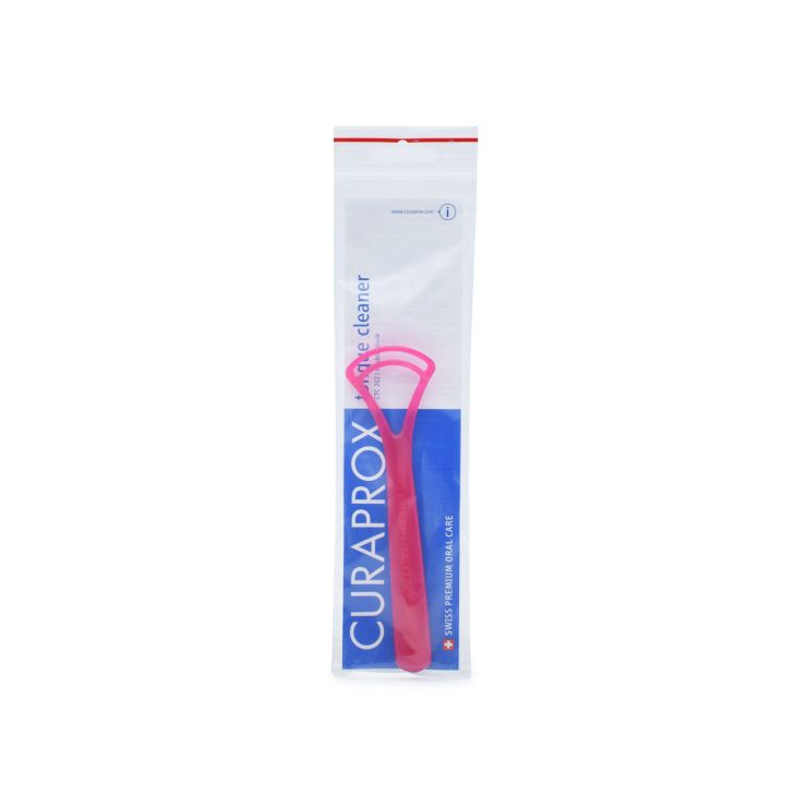 Curaprox CTC 202 Double Blade  Καθαριστής Γλώσσας Ροζ 1 τμχ