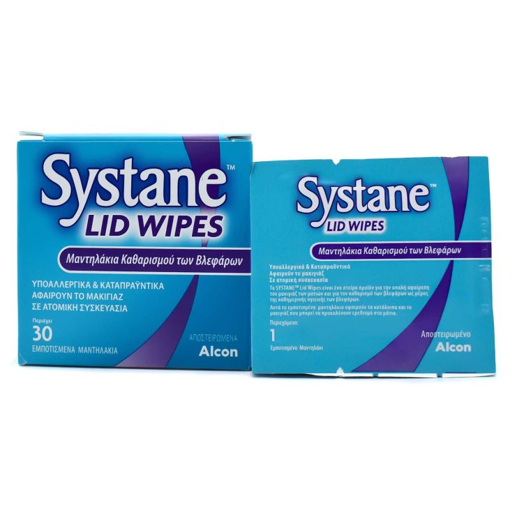 Systane Lid Wipes Μαντηλάκια βλεφάρων 30 τμχ