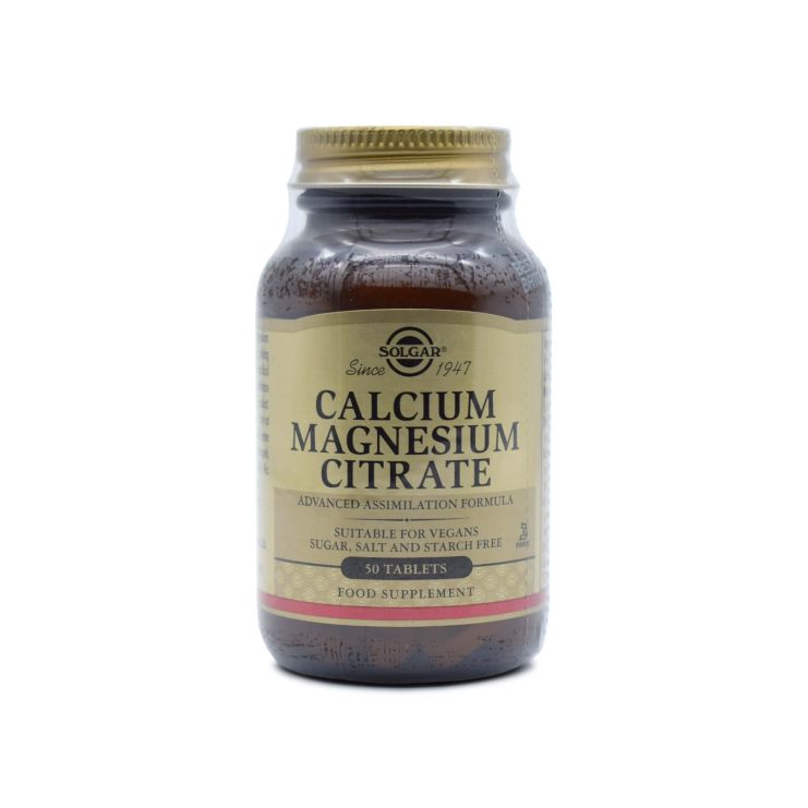 Solgar Calcium Magnesium Citrate 50 ταμπλέτες