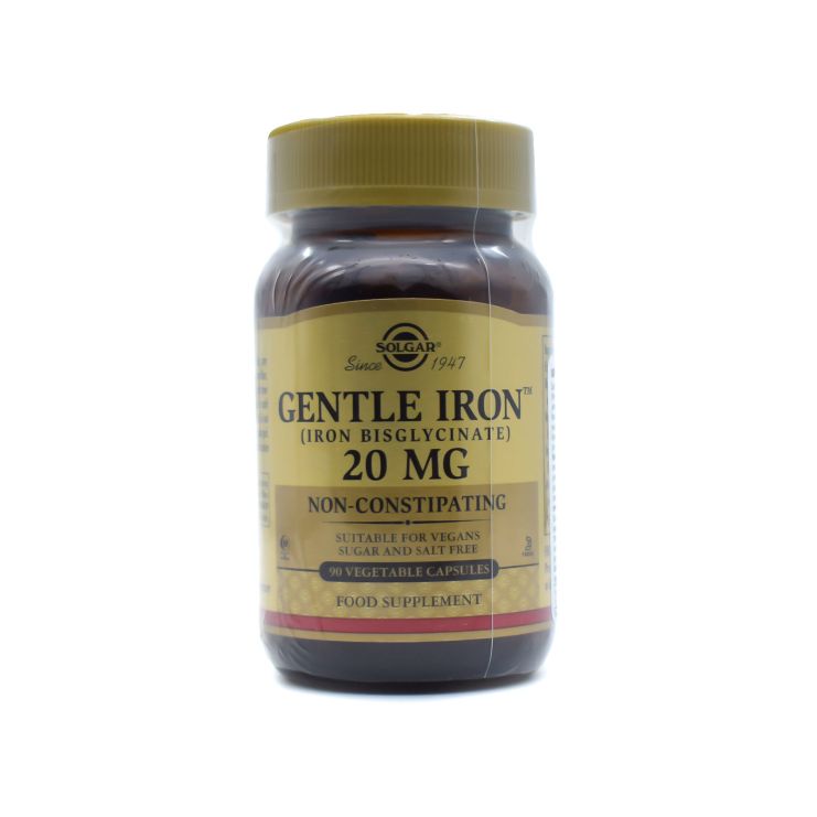 Solgar Gentle Iron 20mg 90 φυτικές κάψουλες