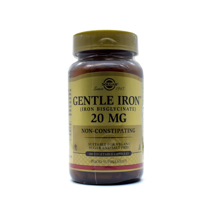 Solgar Gentle Iron 20mg 180 φυτικές κάψουλες