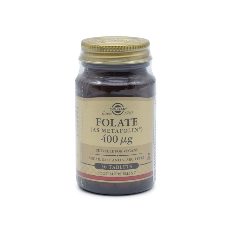 Solgar Folate as Metafolin 400μg 50 ταμπλέτες