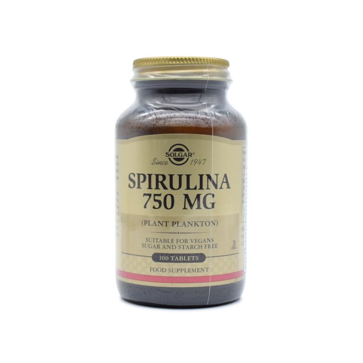  Solgar Spirulina 750mg 100 ταμπλέτες