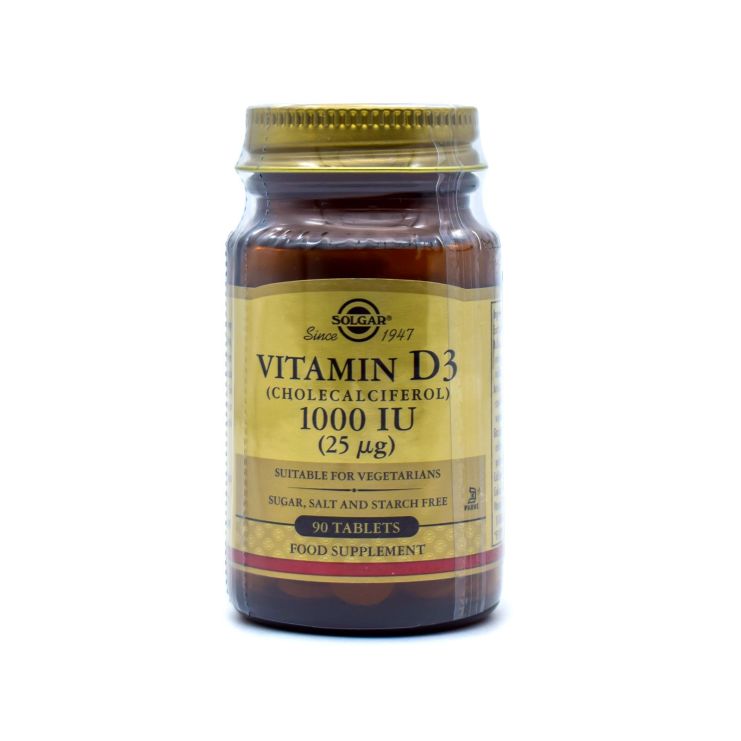 Solgar Vitamin D3 Cholecalciferol 1000iu 25μg 90 ταμπλέτες