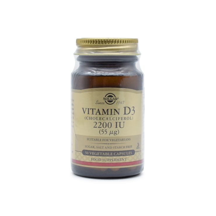 Solgar Βιταμίνη D3 2200IU 50 κάψουλες