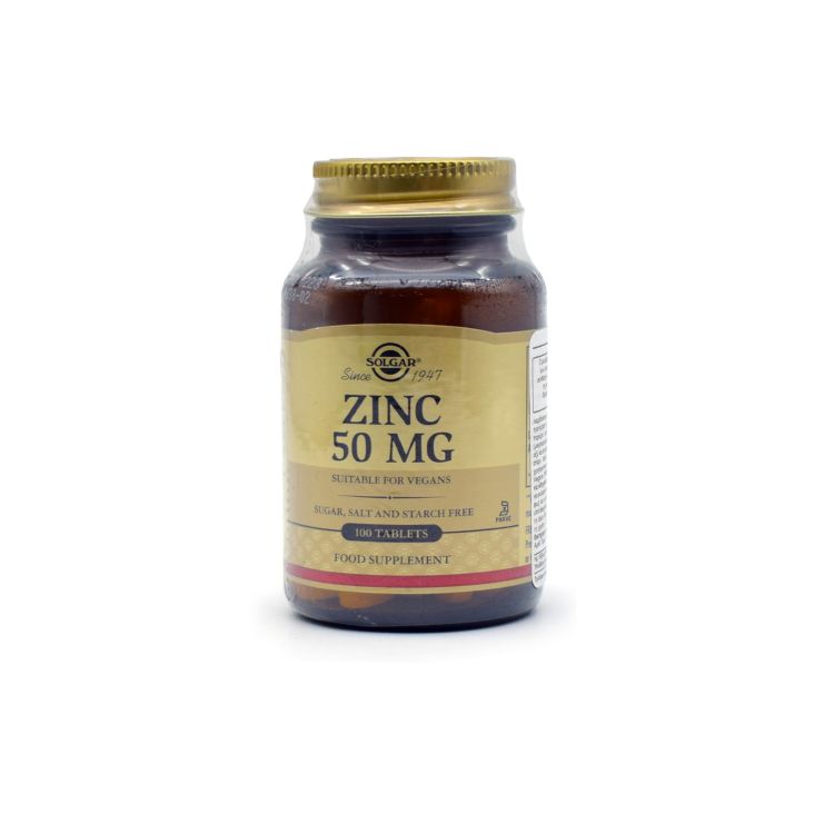 Solgar Zinc Gluconate 50mg 100 ταμπλέτες