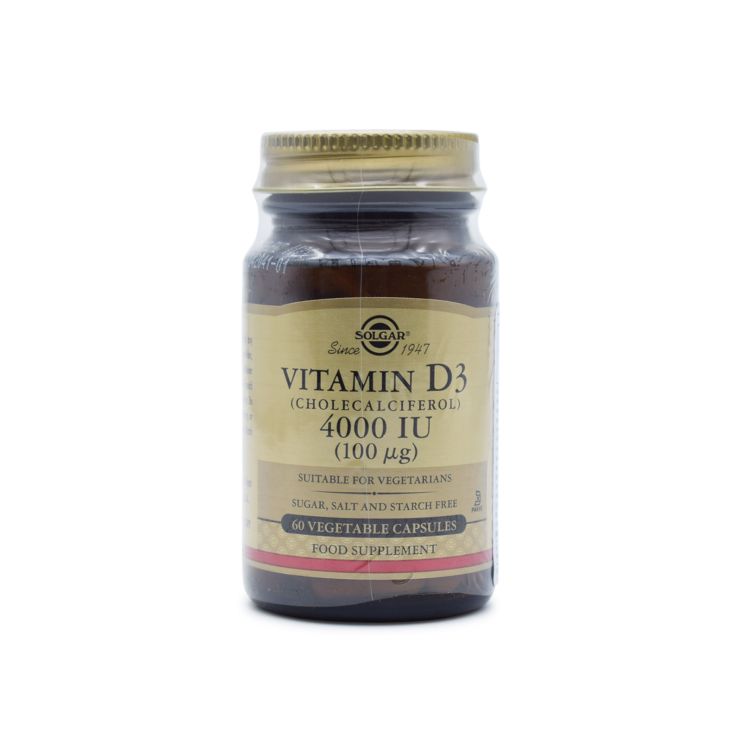 Solgar Vitamin D3 4000IU 60 φυτικές κάψουλες