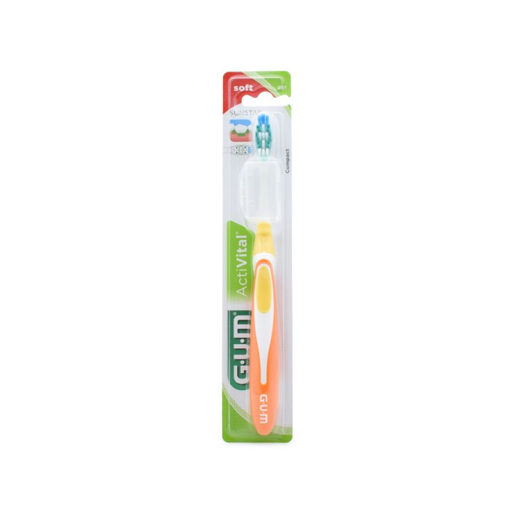 Sunstar Gum Οδοντόβουρτσα 581 ActiVital Soft Πορτοκαλί 070942124485 1 τμχ