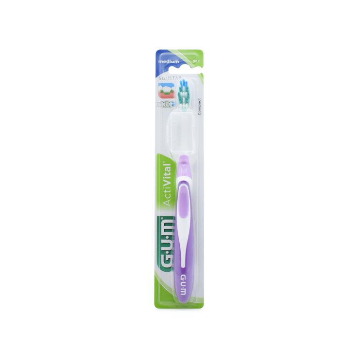 Sunstar Gum Οδοντόβουρτσα 583 ActiVital Medium Μοβ 070942124492 1 τμχ